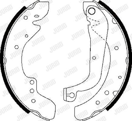 Jurid 362367J - Brake Shoe Set www.autospares.lv