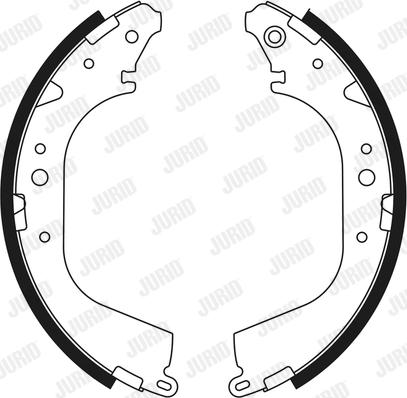 Jurid 362376J - Brake Shoe Set www.autospares.lv