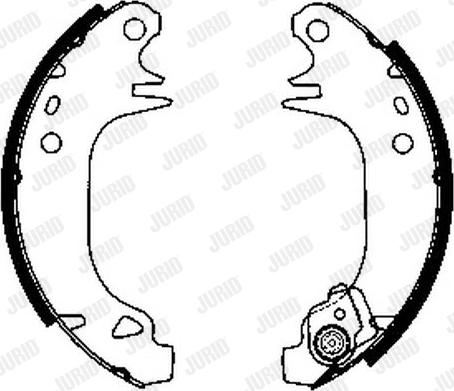 Jurid 362252J - Brake Shoe Set www.autospares.lv