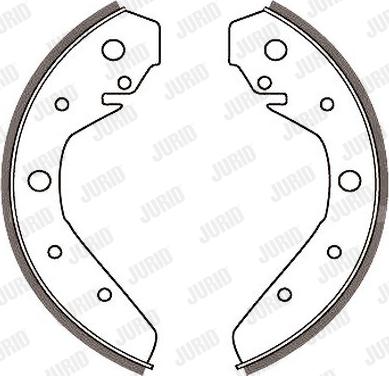 Jurid 362265J - Bremžu loku komplekts www.autospares.lv