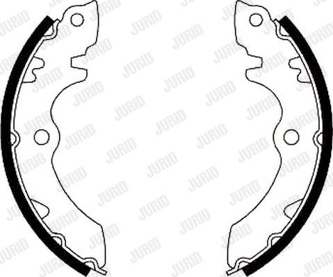 Jurid 362216J - Brake Shoe Set www.autospares.lv