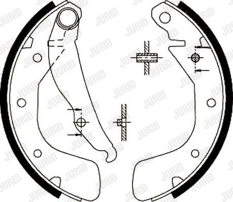 Jurid 362218J - Bremžu loku komplekts autospares.lv