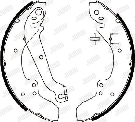 Jurid 362236J - Bremžu loku komplekts autospares.lv