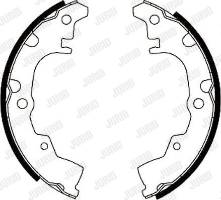 Jurid 362231J - Brake Shoe Set www.autospares.lv