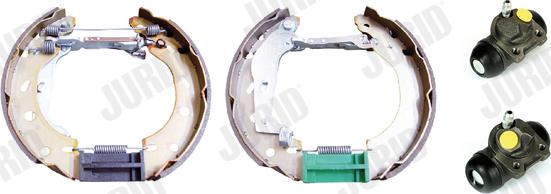 Jurid 381442J - Комплект тормозных колодок, барабанные www.autospares.lv