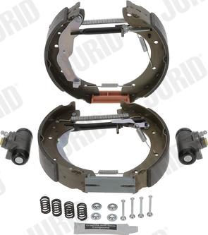 Jurid 381364J - Brake Shoe Set www.autospares.lv