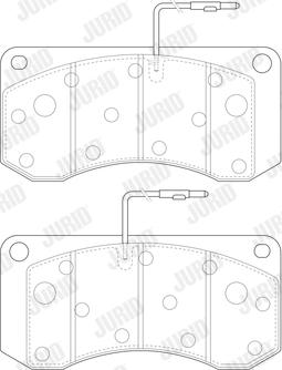 Jurid 2901309561 - Brake Pad Set, disc brake www.autospares.lv