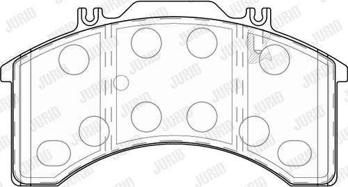 Jurid 2903209560 - Bremžu uzliku kompl., Disku bremzes www.autospares.lv