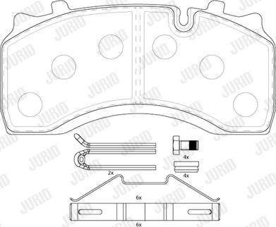 Jurid 2914209569 - Bremžu uzliku kompl., Disku bremzes www.autospares.lv