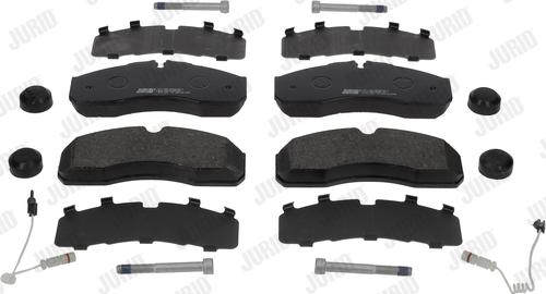 Jurid 2916009561 - Brake Pad Set, disc brake www.autospares.lv