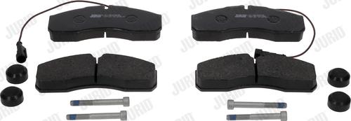 Jurid 2916009562 - Brake Pad Set, disc brake www.autospares.lv