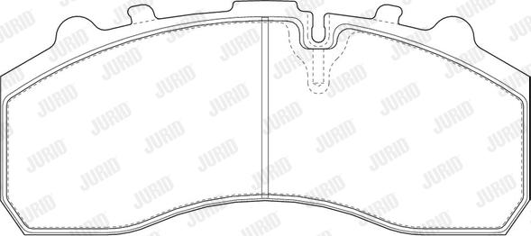 Jurid 2910815390 - Brake Pad Set, disc brake www.autospares.lv