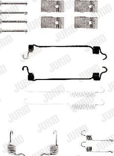 Jurid 771096J - Piederumu komplekts, Bremžu loki www.autospares.lv