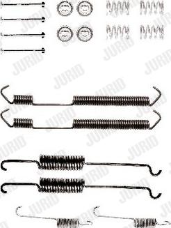 Jurid 771165J - Piederumu komplekts, Bremžu loki www.autospares.lv