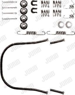 Jurid 771119J - Piederumu komplekts, Bremžu loki www.autospares.lv