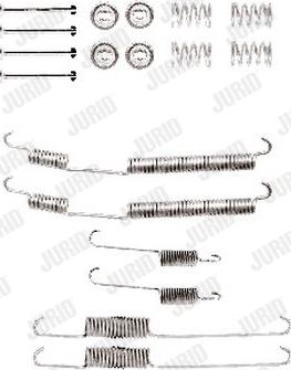 Jurid 771284J - Piederumu komplekts, Bremžu loki www.autospares.lv