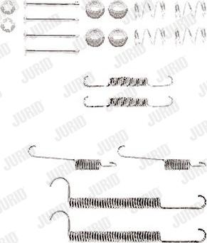 Jurid 771222J - Piederumu komplekts, Bremžu loki www.autospares.lv