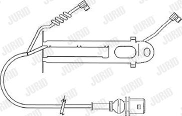 Jurid FAI151 - Indikators, Bremžu uzliku nodilums www.autospares.lv