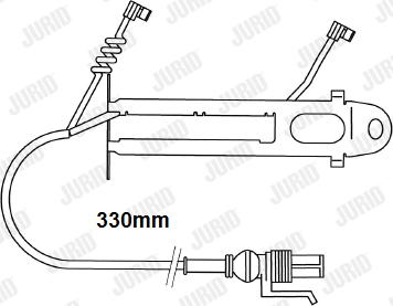 Jurid FAI152 - Indikators, Bremžu uzliku nodilums www.autospares.lv