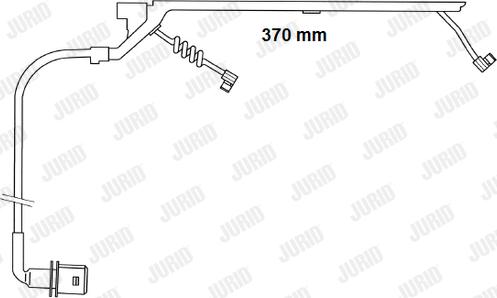 Jurid FAI169 - Indikators, Bremžu uzliku nodilums www.autospares.lv