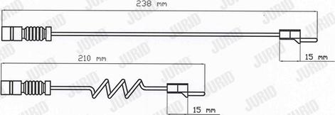 Jurid FAI103 - Indikators, Bremžu uzliku nodilums www.autospares.lv