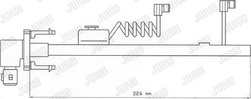 Jurid FAI116 - Indikators, Bremžu uzliku nodilums www.autospares.lv