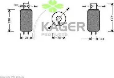 Kager 945414 - Dryer, air conditioning www.autospares.lv