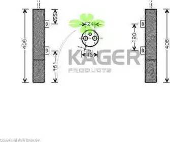 Kager 945484 - Sausinātājs, Kondicionieris www.autospares.lv