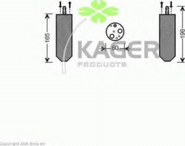 Kager 945530 - Sausinātājs, Kondicionieris www.autospares.lv