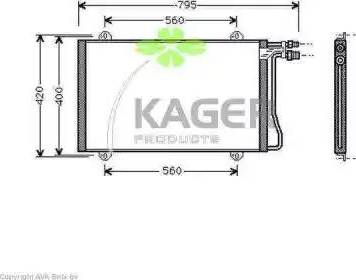 Kager 945200 - Kondensators, Gaisa kond. sistēma www.autospares.lv