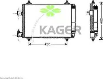 Kager 945794 - Kondensators, Gaisa kond. sistēma www.autospares.lv