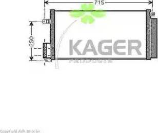 Kager 946006 - Kondensators, Gaisa kond. sistēma www.autospares.lv