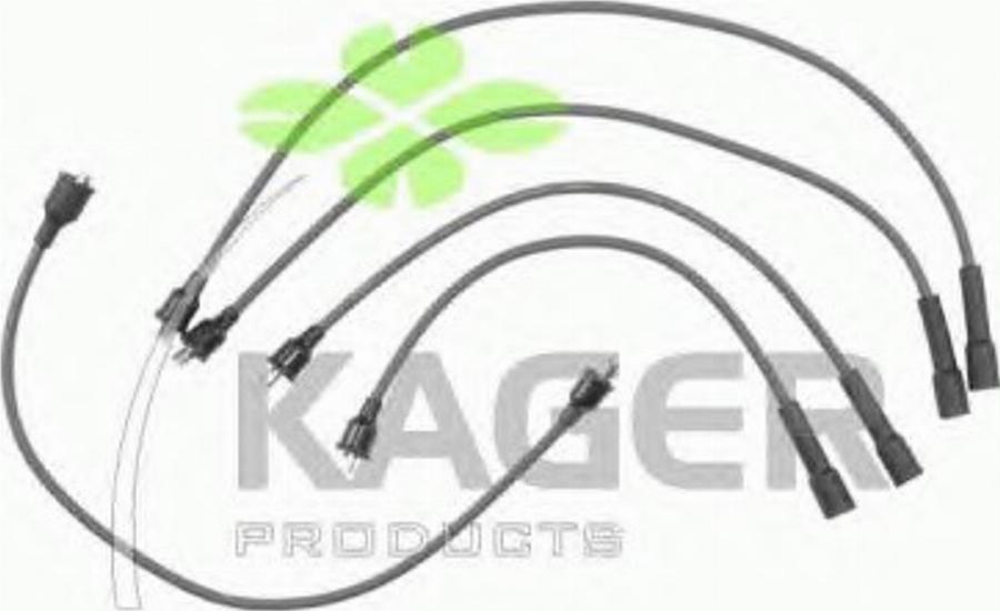 Kager 64-0165 - Augstsprieguma vadu komplekts www.autospares.lv