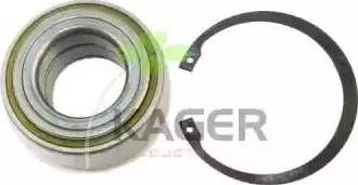 Kager 83-0713 - Подшипник ступицы колеса, комплект www.autospares.lv