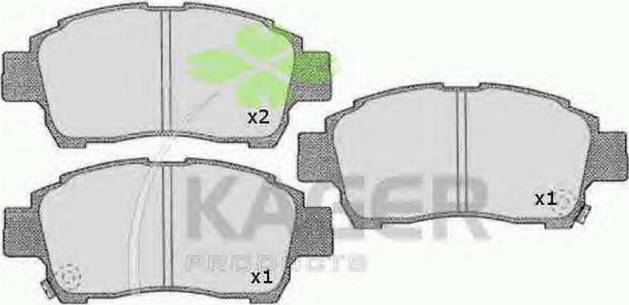 Kager 35-0528 - Bremžu uzliku kompl., Disku bremzes www.autospares.lv