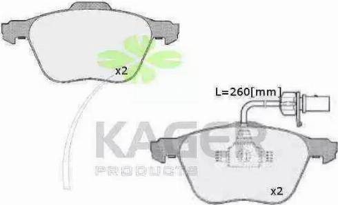 Kager 35-0600 - Termoslēdzis, Radiatora ventilators www.autospares.lv