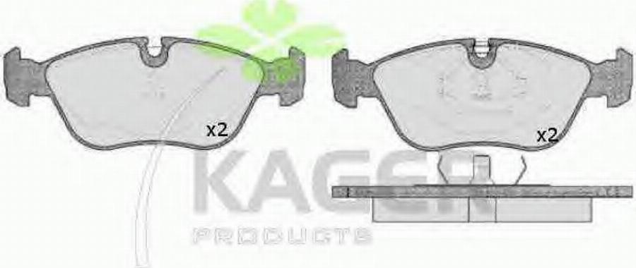 Kager 350625 - Brake Pad Set, disc brake www.autospares.lv