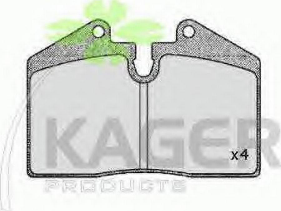 Kager 35-0626 - Bremžu uzliku kompl., Disku bremzes www.autospares.lv