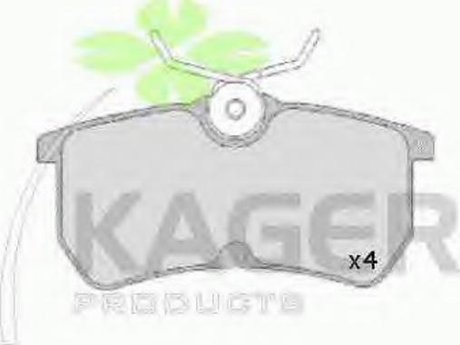 Kager 35-0098 - Bremžu uzliku kompl., Disku bremzes www.autospares.lv