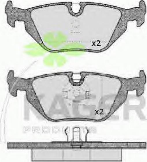 Kager 35-0043 - Bremžu uzliku kompl., Disku bremzes autospares.lv