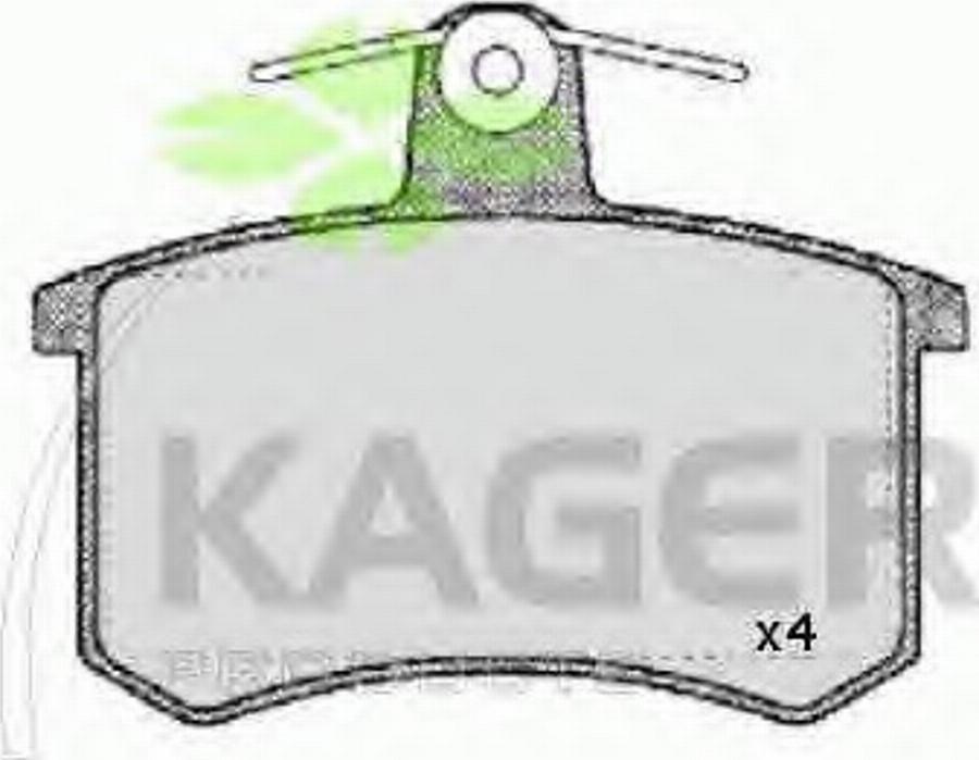 Kager 35-0014 - Bremžu uzliku kompl., Disku bremzes www.autospares.lv