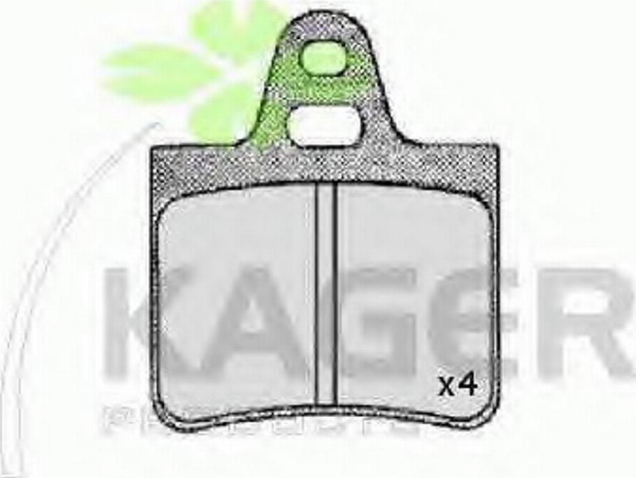 Kager 35-0076 - Bremžu uzliku kompl., Disku bremzes www.autospares.lv