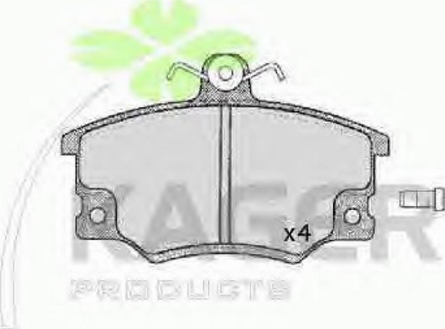 Kager 350164 - Brake Pad Set, disc brake www.autospares.lv