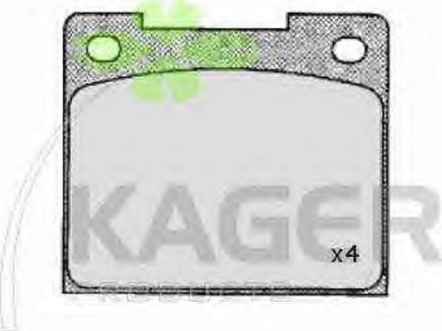 Kager 35-0360 - Bremžu uzliku kompl., Disku bremzes www.autospares.lv