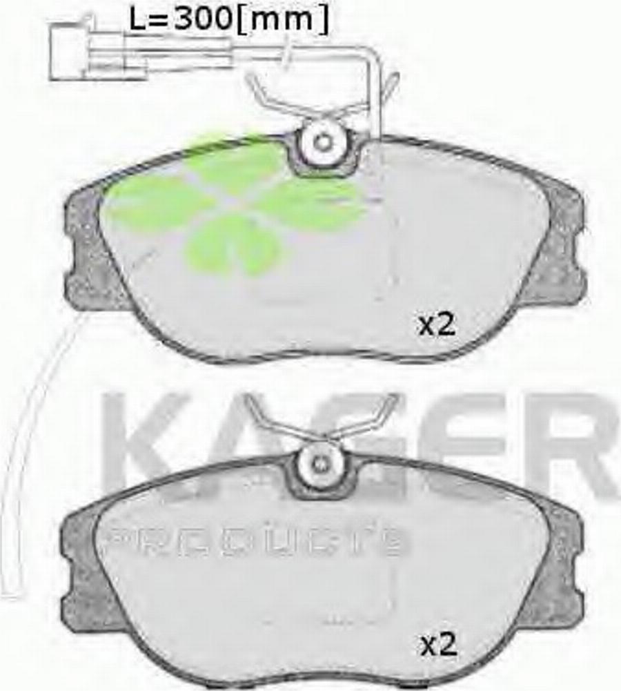 Kager 35-0238 - Brake Pad Set, disc brake www.autospares.lv