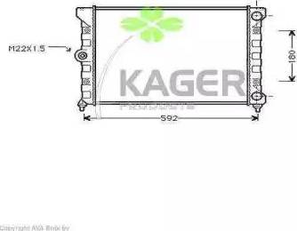 Kager 31-1192 - Radiators, Motora dzesēšanas sistēma autospares.lv