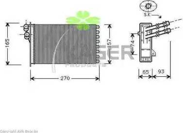 Kager 32-0138 - Siltummainis, Salona apsilde www.autospares.lv