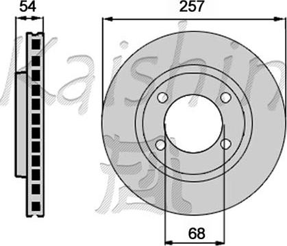 Kaishin CBR492 - Bremžu diski autospares.lv