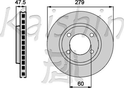 Kaishin CBR403 - Brake Disc www.autospares.lv