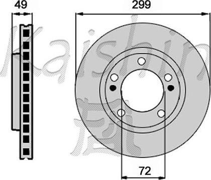 Kaishin CBR430 - Bremžu diski autospares.lv